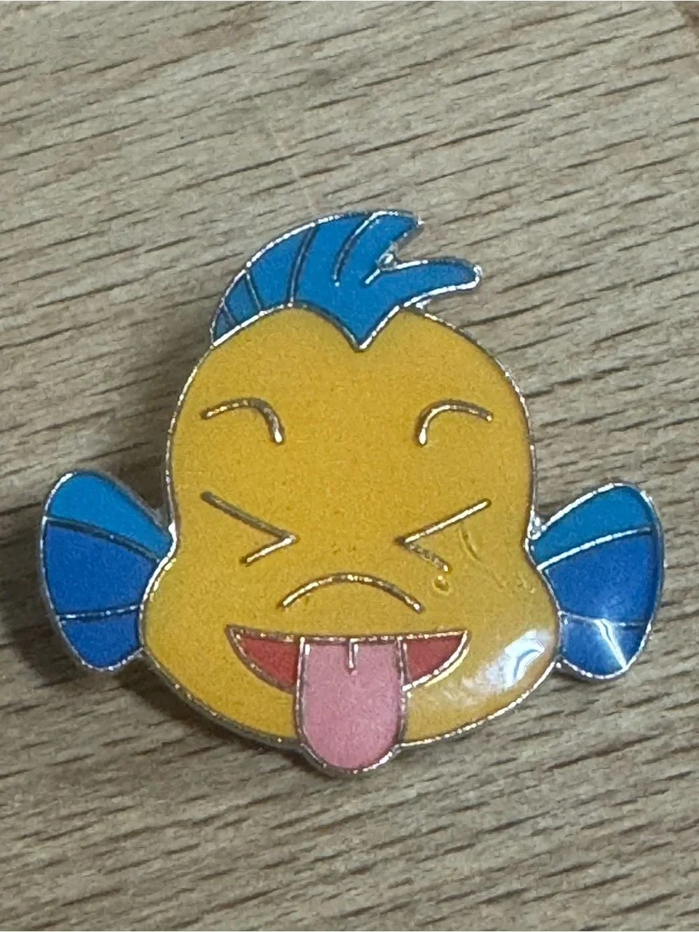 5/$25 Disney Little Mermaid Flounder Emoji Pin